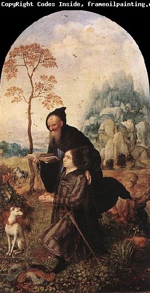 Jan Gossaert Mabuse St Anthony with a Donor